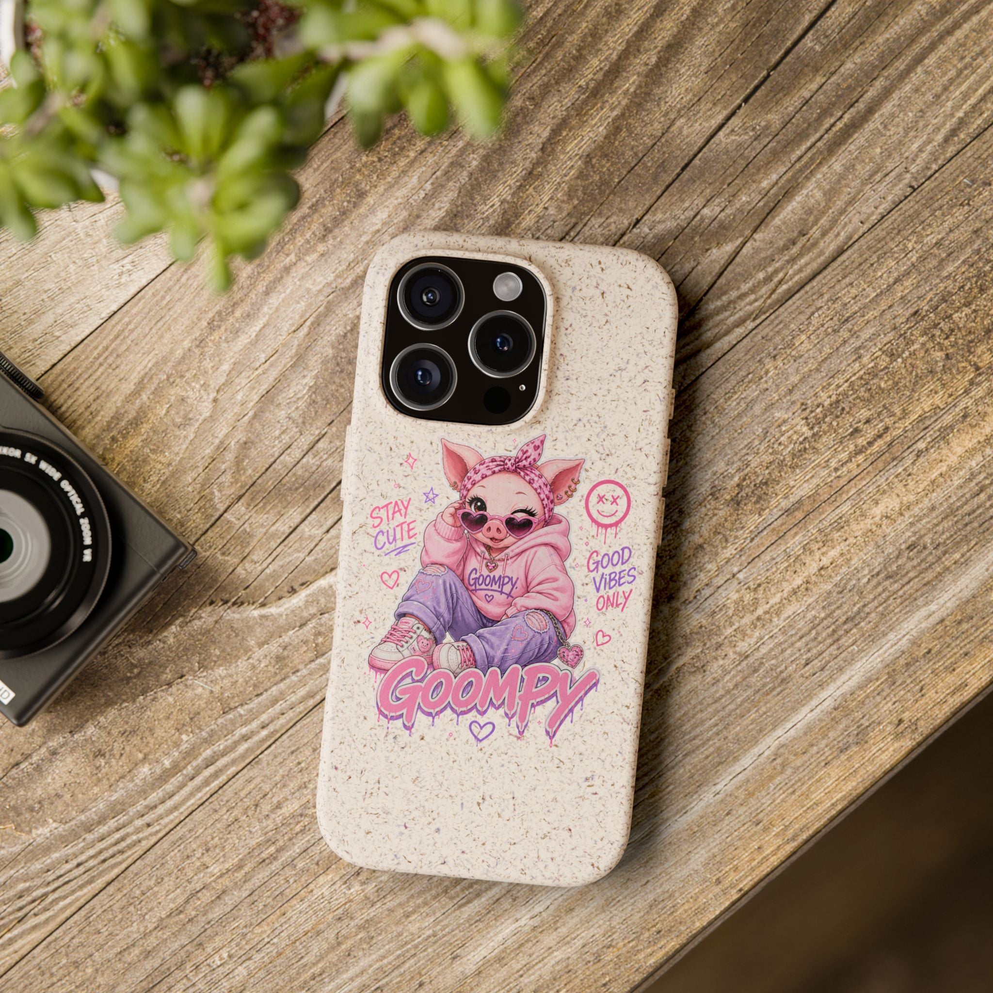 Biodegradable Cute Piglet With Style Phone Case