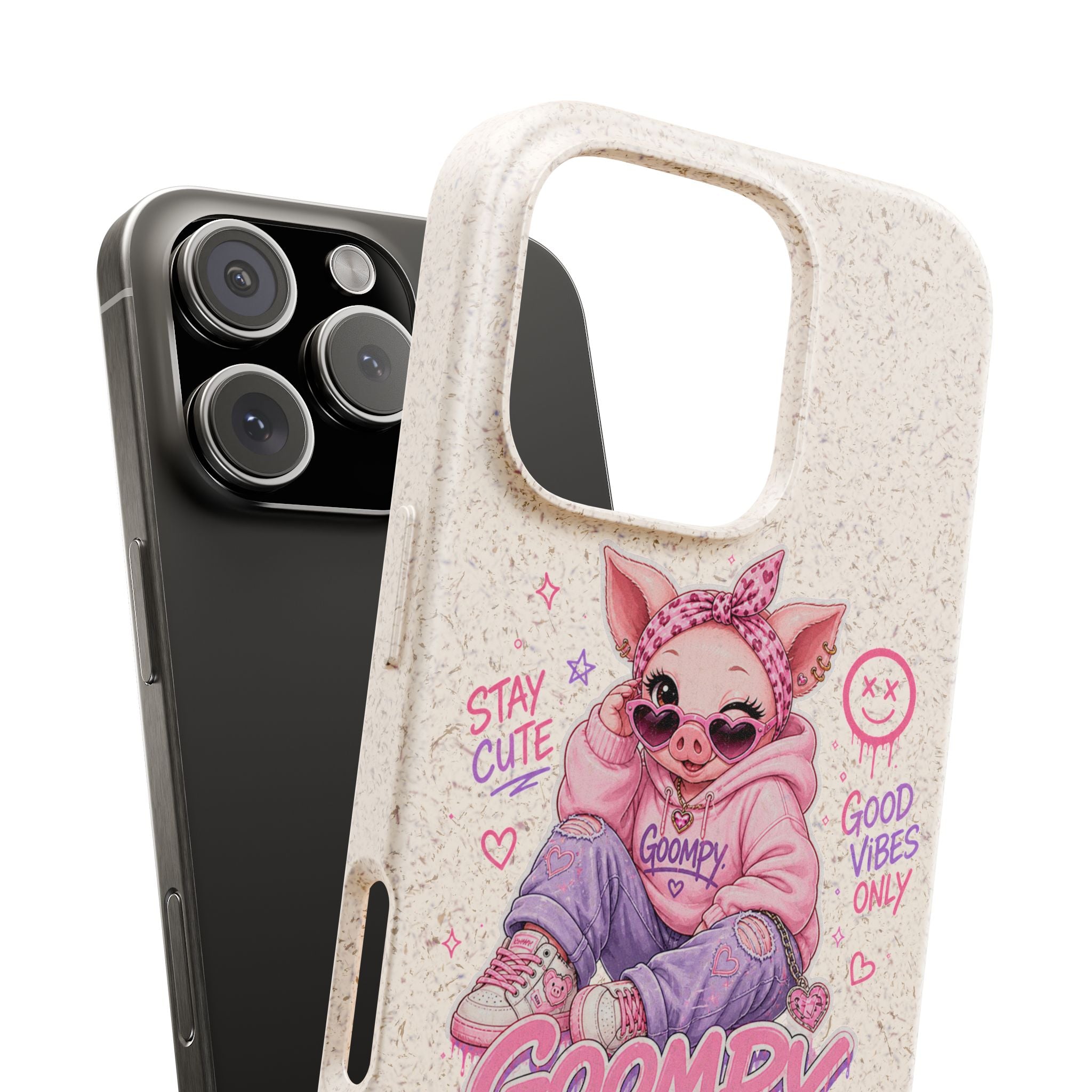 Biodegradable Cute Piglet With Style Phone Case