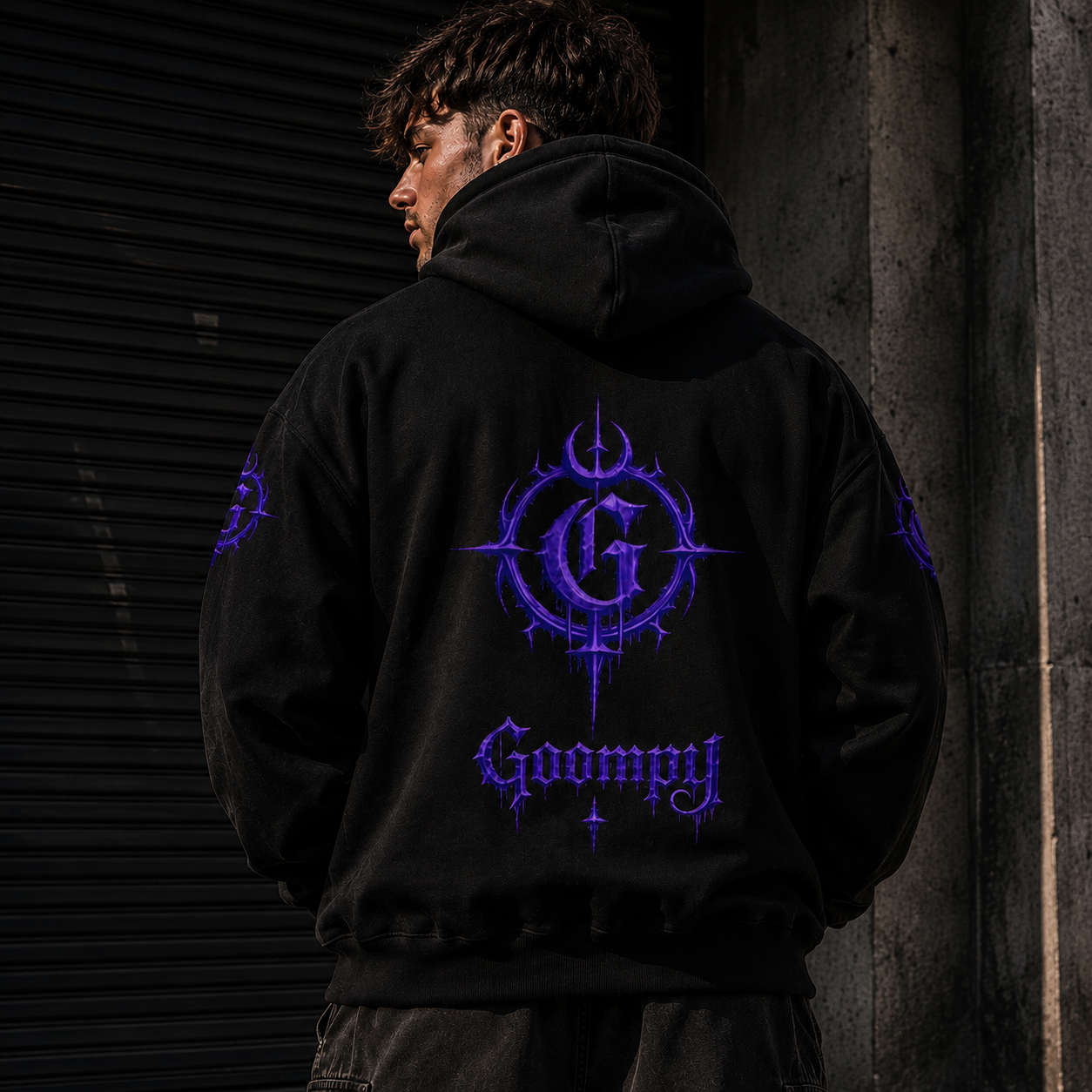 GOOMPY Midnight Crest Zip Hoodie