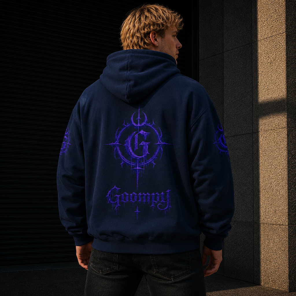 GOOMPY Midnight Crest Zip Hoodie