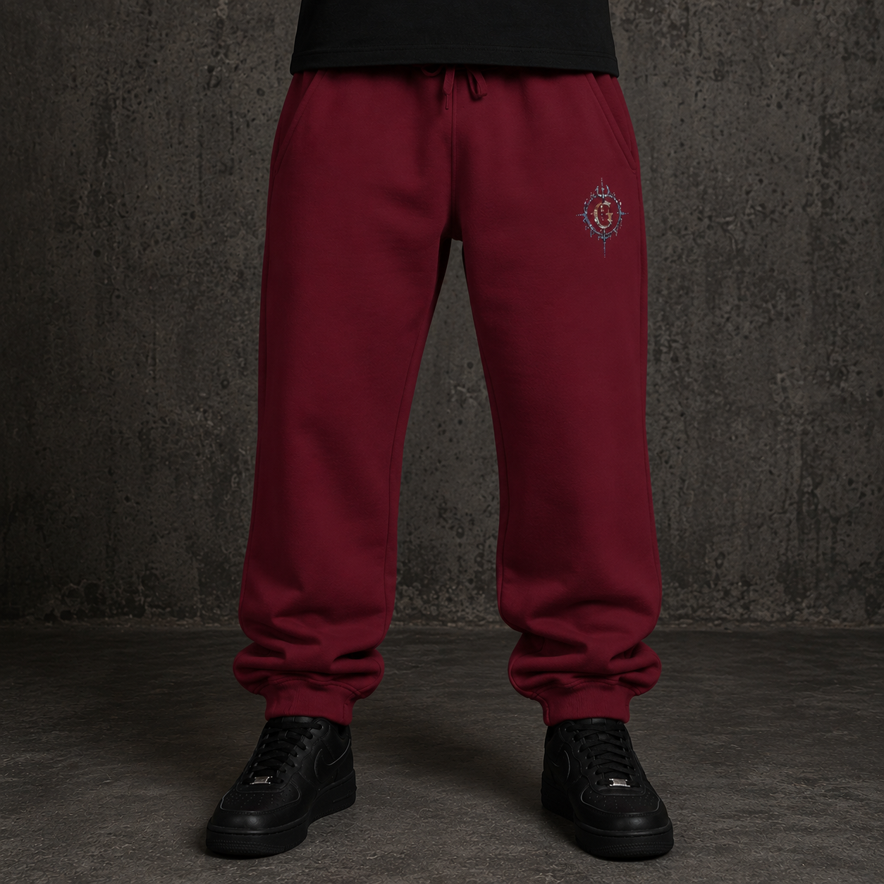 Goompy Logo Embroidered Fleece Sweatpants