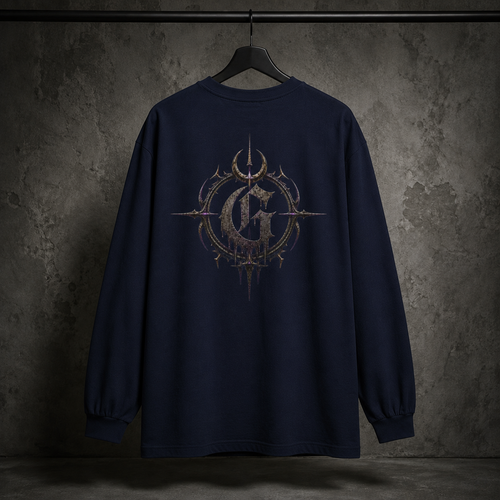 Goompy Crest Long Sleeve T-Shirt - True Navy / S - Long-sleeve