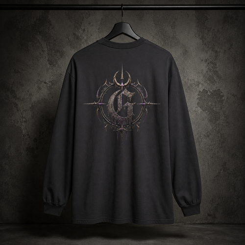 Goompy Crest Long Sleeve T-Shirt - Graphite / S - Long-sleeve