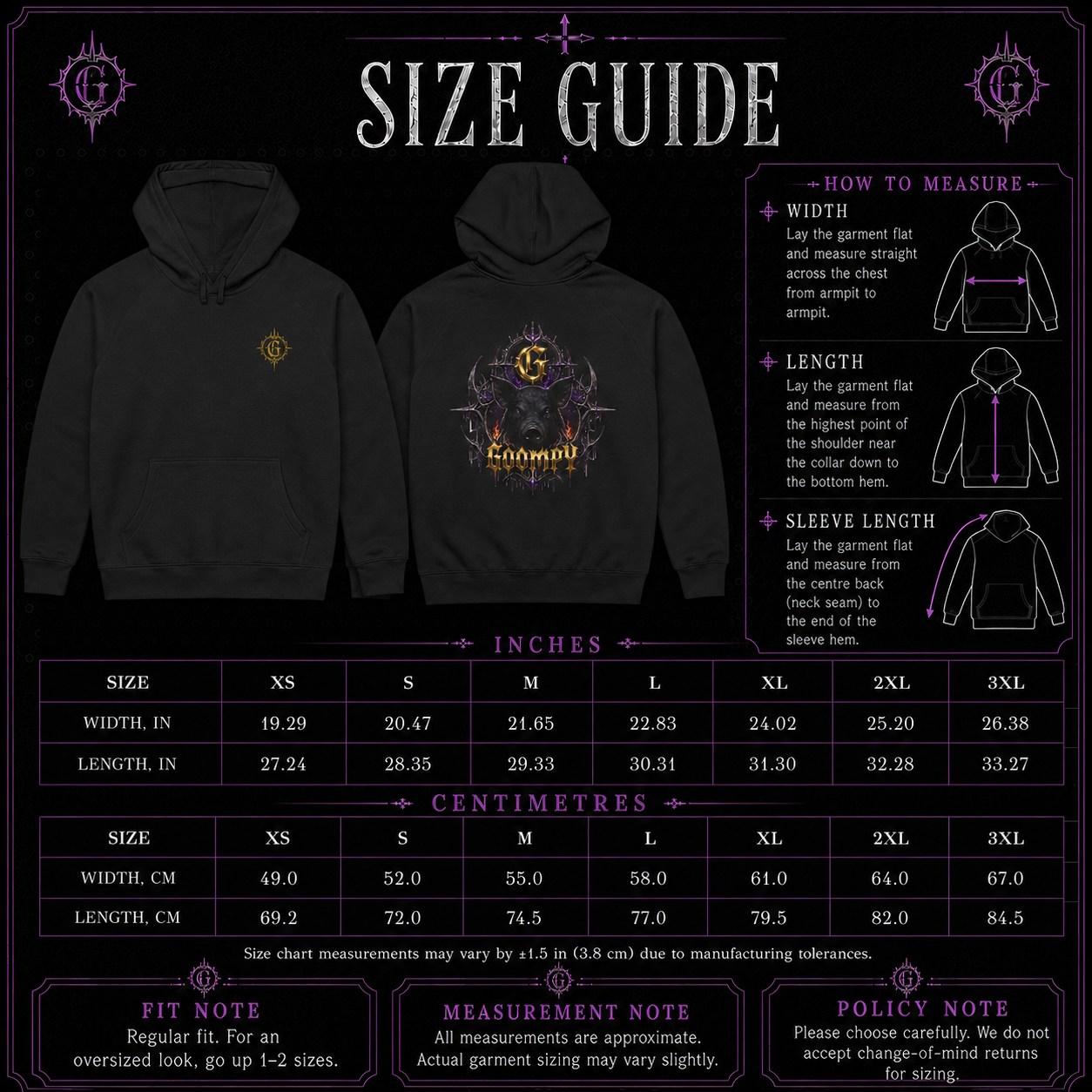 Gloom Crown Hoodie heavyweight