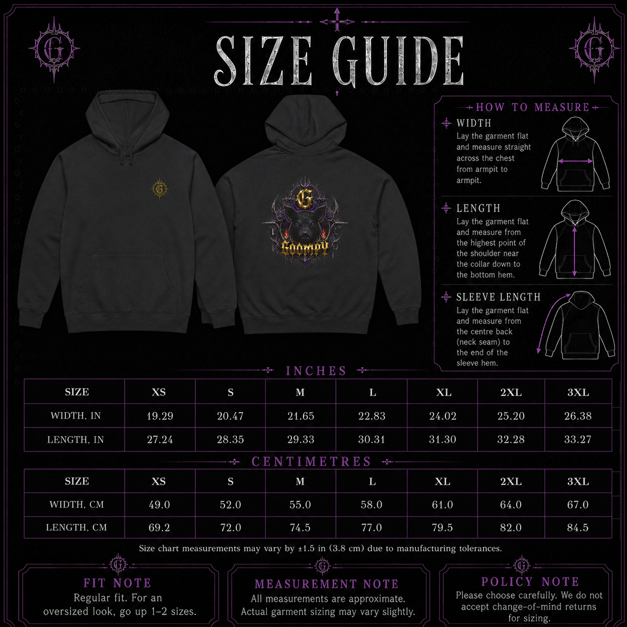 Gloom Crown Hoodie heavyweight