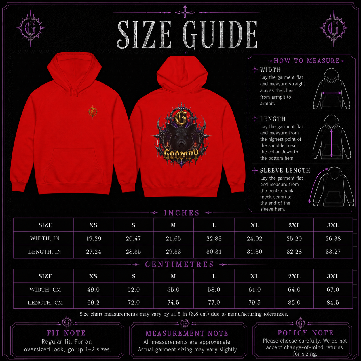 Gloom Crown Hoodie heavyweight