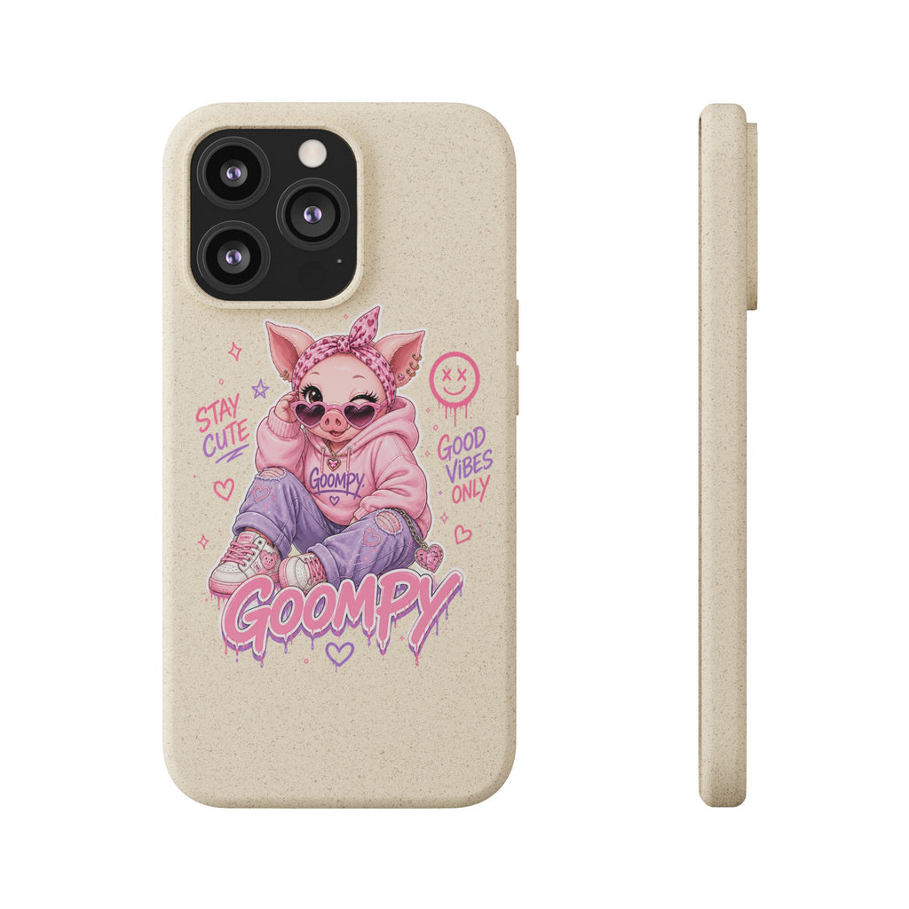 Biodegradable Cute Piglet With Style Phone Case