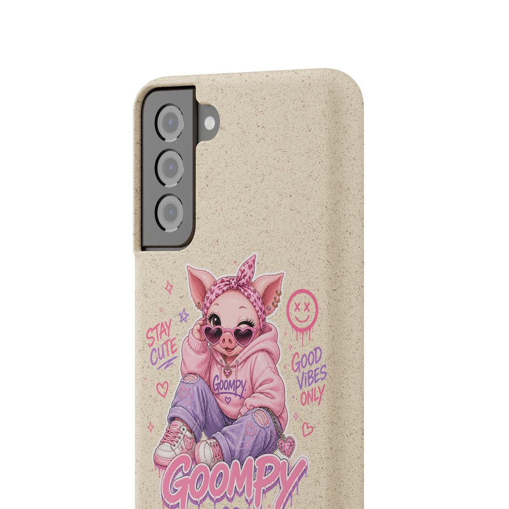 Biodegradable Cute Piglet With Style Phone Case