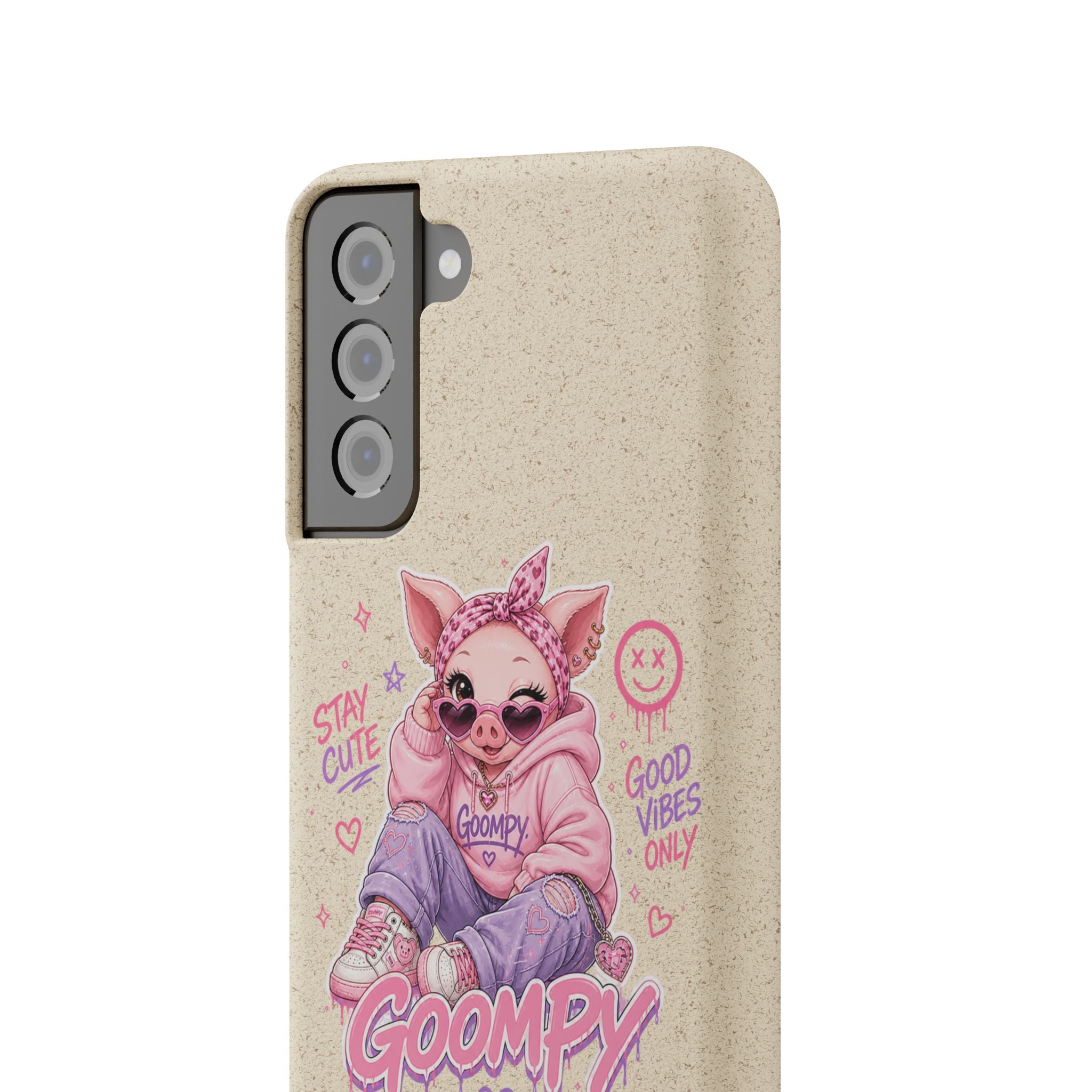 Biodegradable Cute Piglet With Style Phone Case
