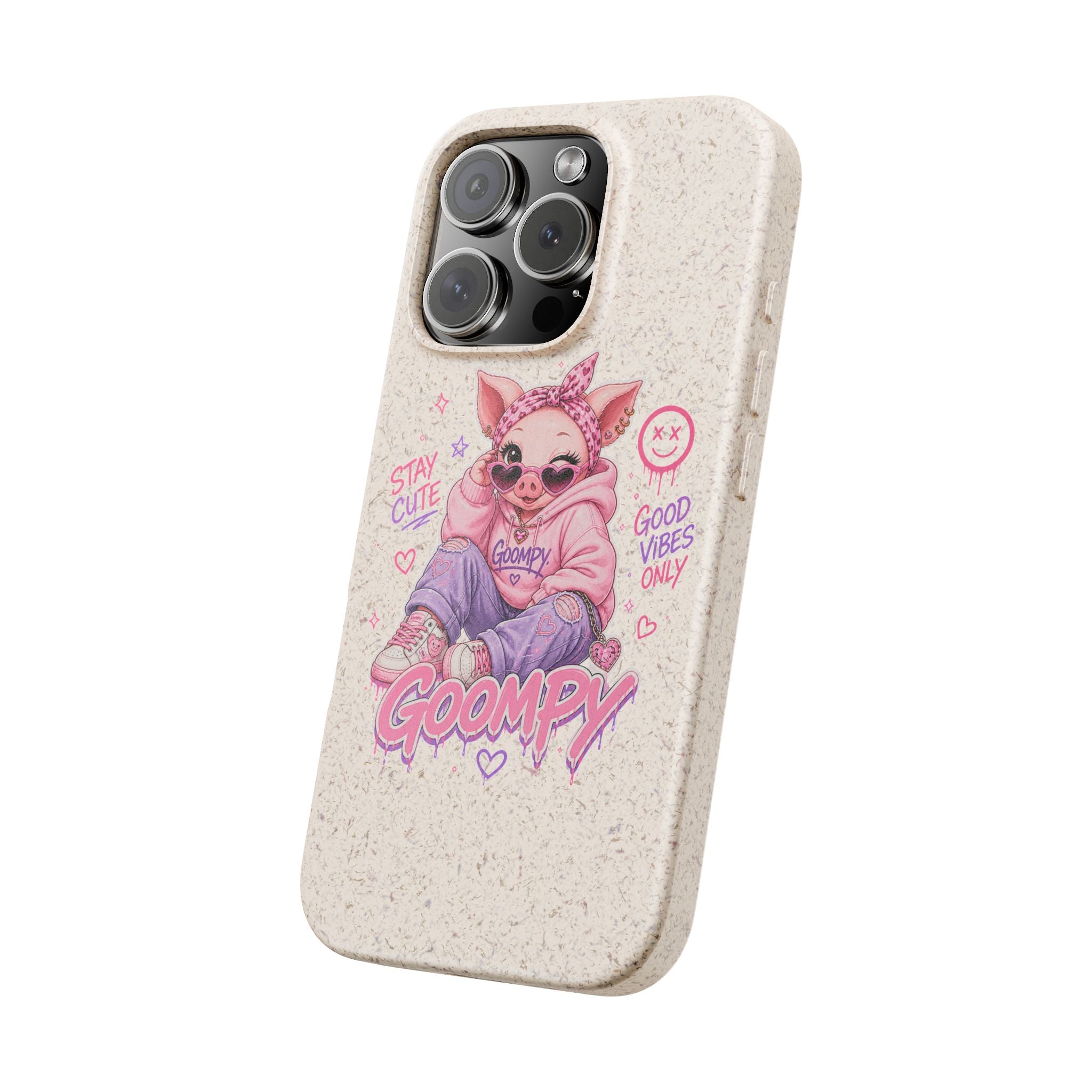 Biodegradable Cute Piglet With Style Phone Case