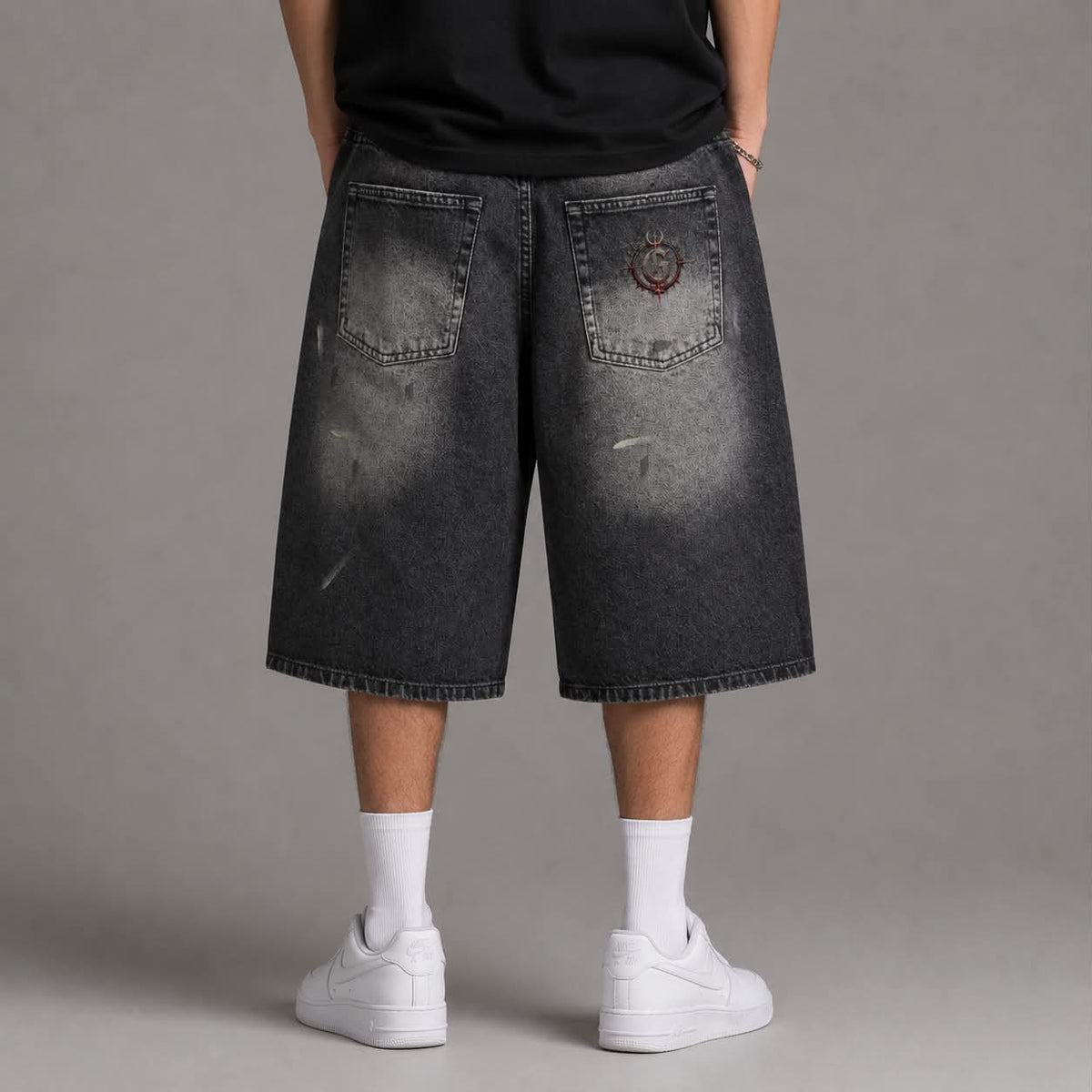 shorts,denim,baggy,pants,streetwear