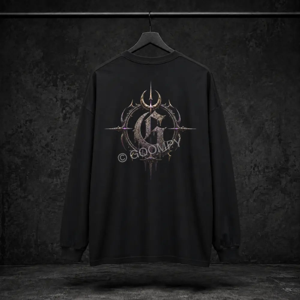 Goompy Crest Long Sleeve T-Shirt - Black / S - Long-sleeve