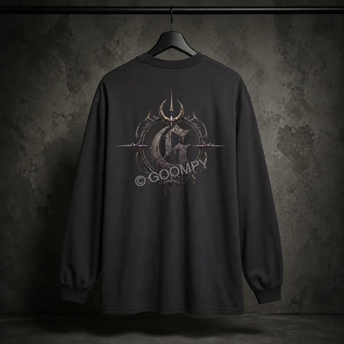 Goompy Crest Long Sleeve T-Shirt - Graphite / S - Long-sleeve
