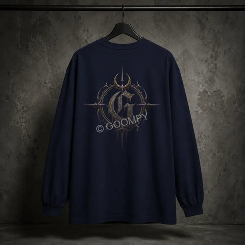 Goompy Crest Long Sleeve T-Shirt - True Navy / S - Long-sleeve