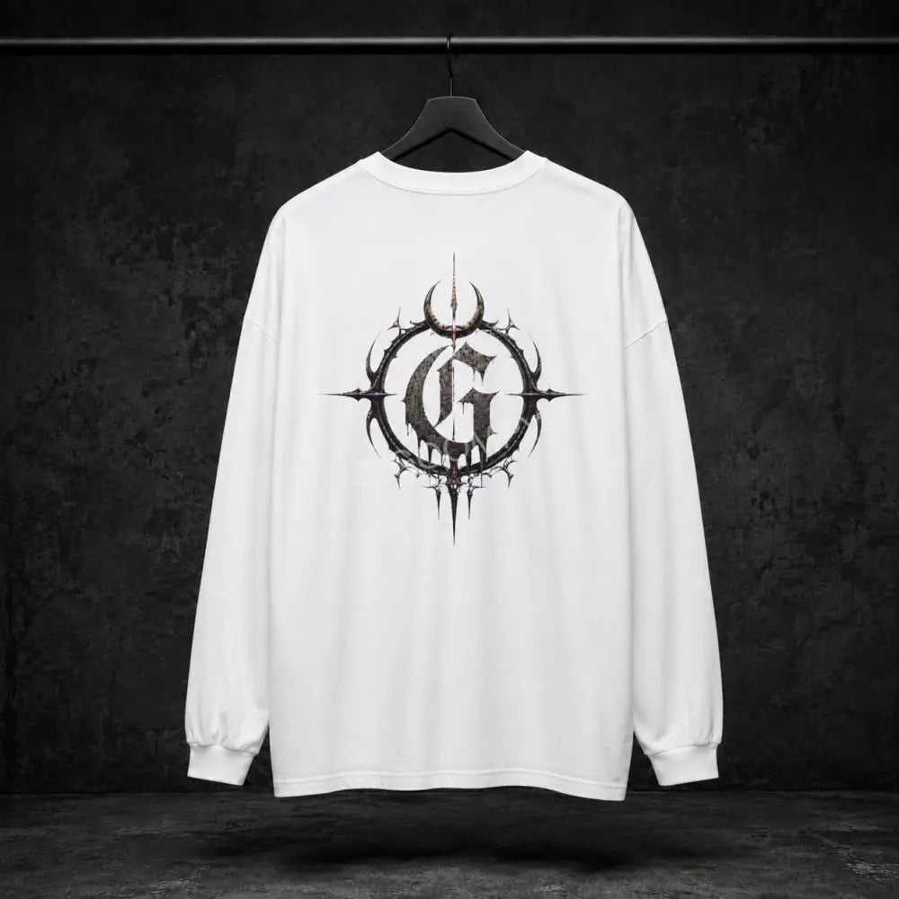 Goompy Crest Long Sleeve T-Shirt - White / S - Long-sleeve