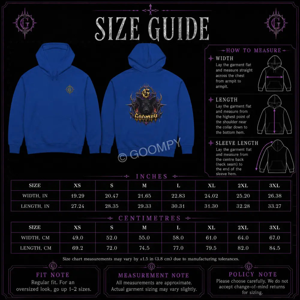 Goompy Gloom Crown Graphic Hoodie - Hoodie