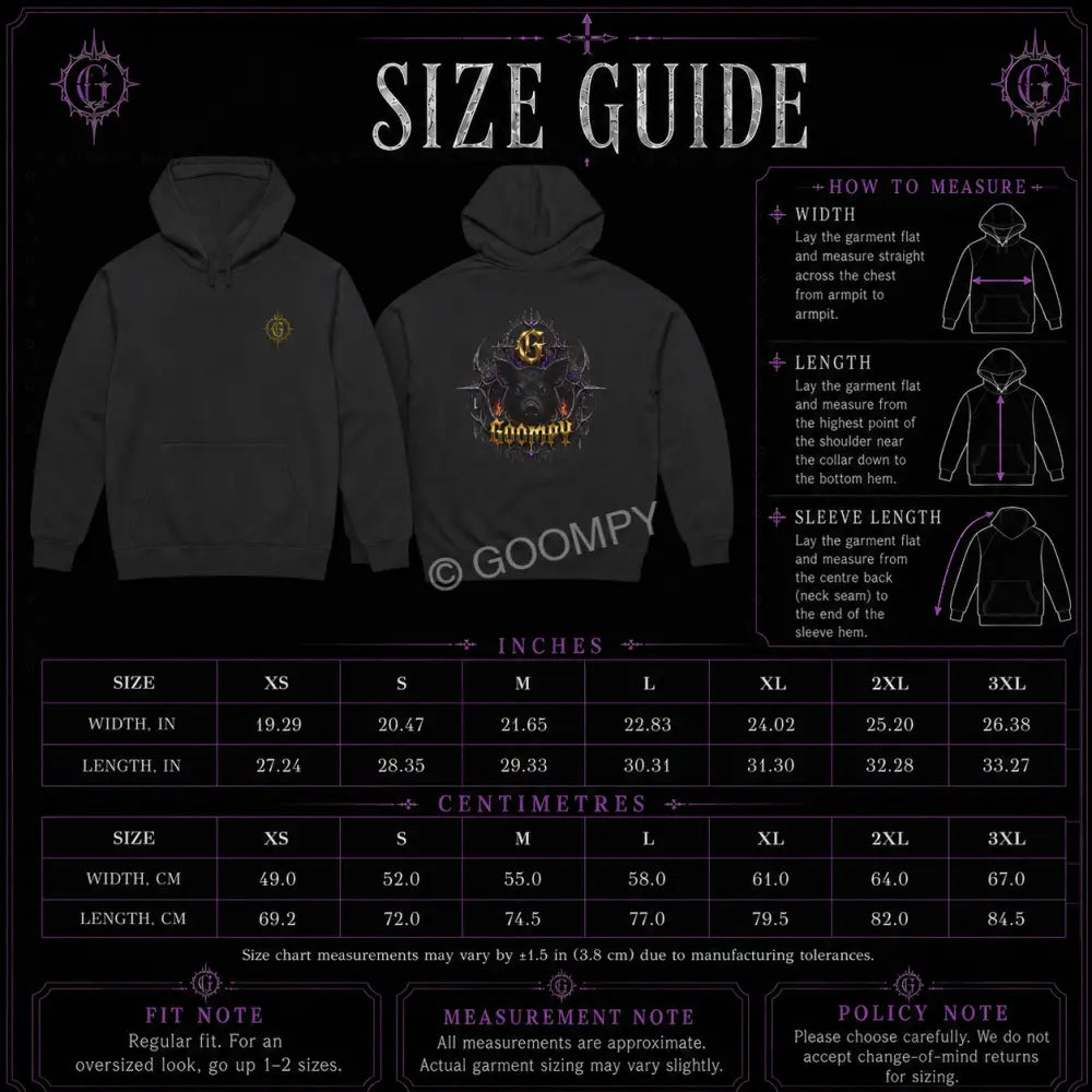 Goompy Gloom Crown Graphic Hoodie - Hoodie