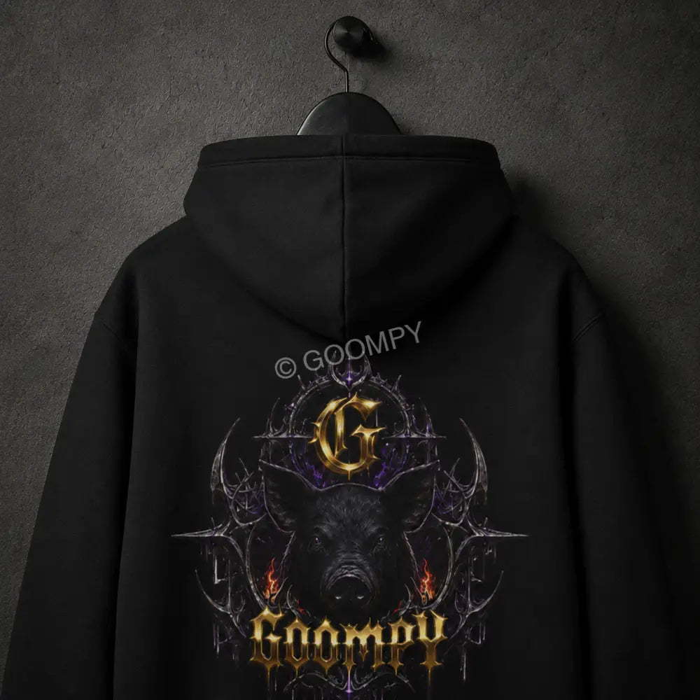 Goompy Gloom Crown Graphic Hoodie - Hoodie