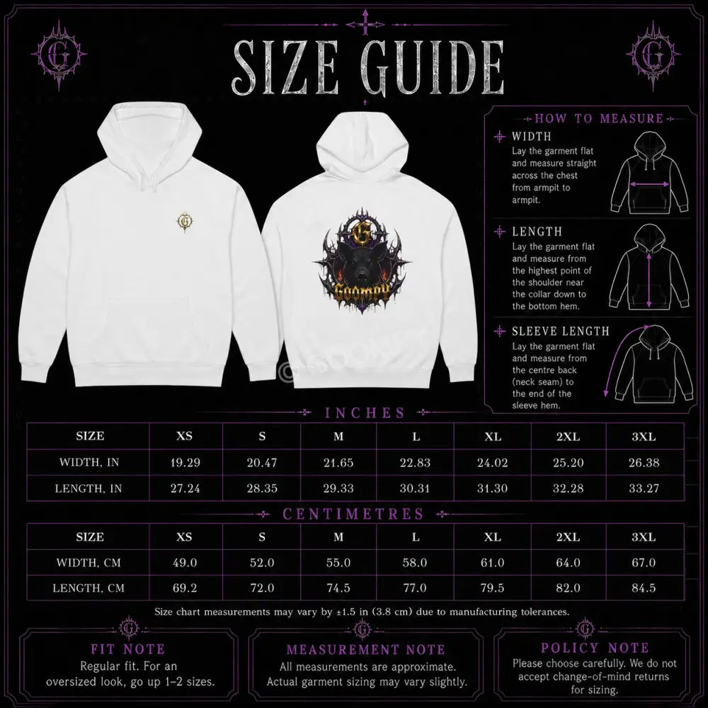 Goompy Gloom Crown Graphic Hoodie - Hoodie