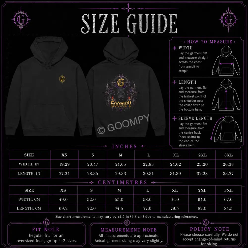 Goompy Gloom Crown Graphic Hoodie - Hoodie