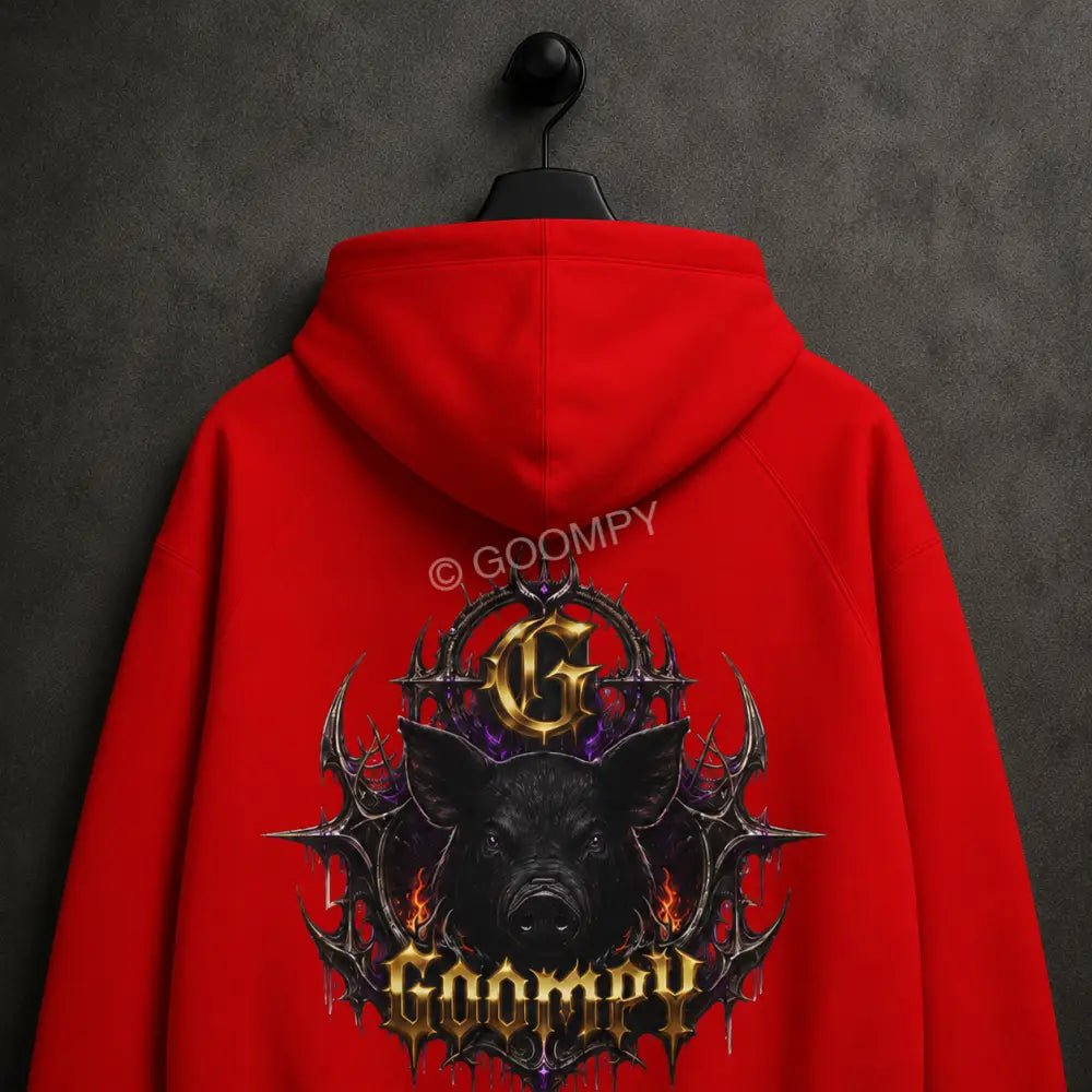 Goompy Gloom Crown Graphic Hoodie - Hoodie