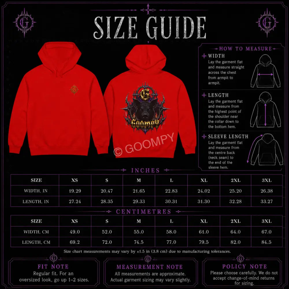 Goompy Gloom Crown Graphic Hoodie - Hoodie