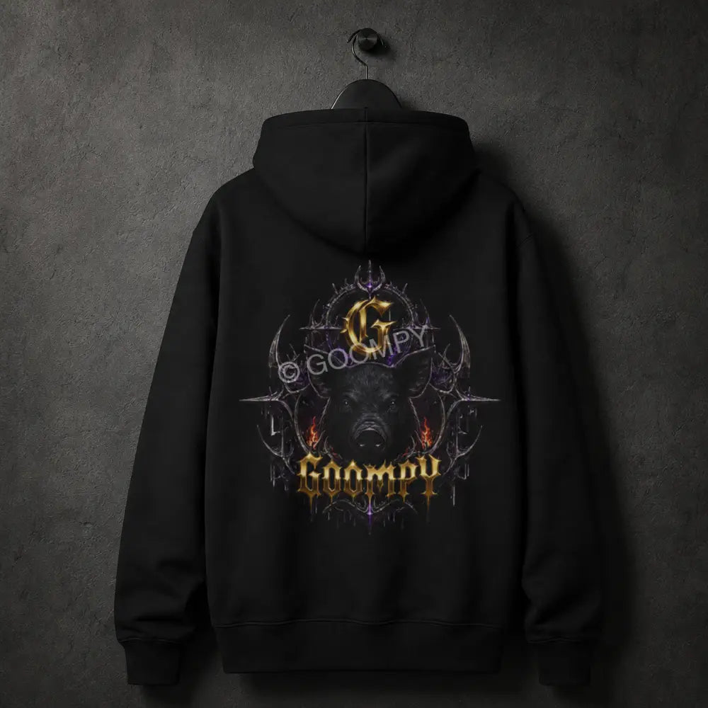 Goompy Gloom Crown Graphic Hoodie - Hoodie