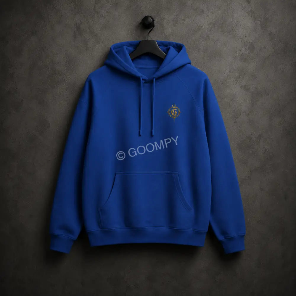 Goompy Gloom Crown Graphic Hoodie - Bright Royal / XS - Hoodie