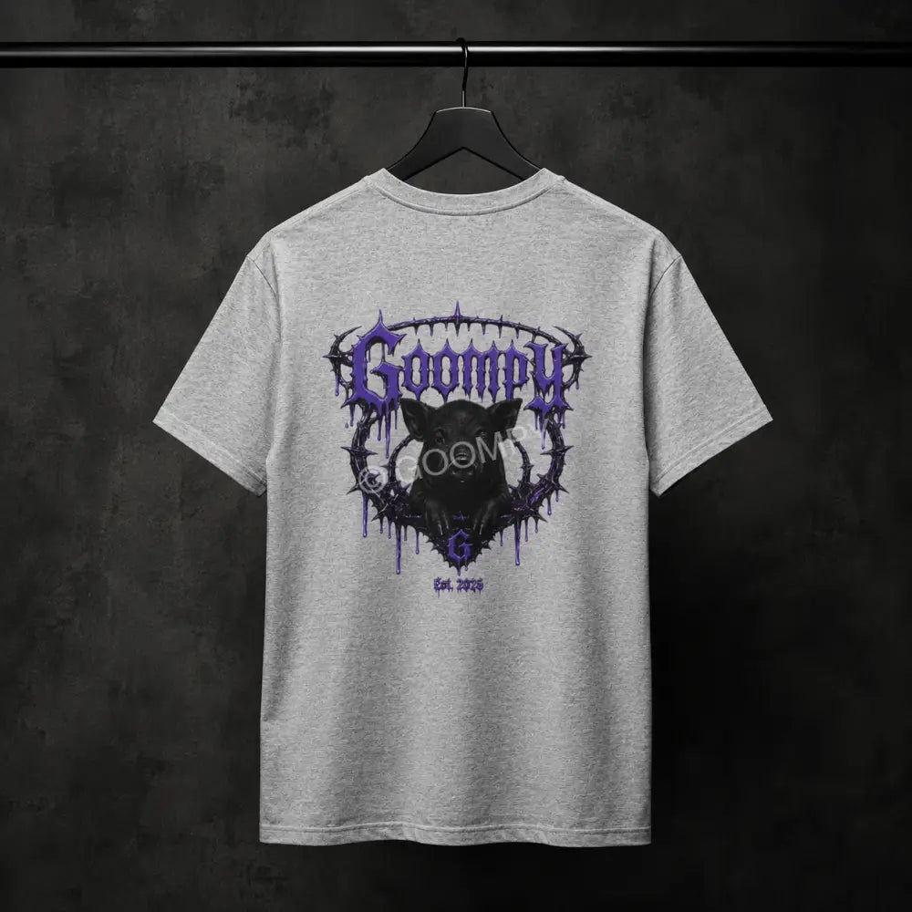 Goompy Graphic Streetwear Tee - Sport Grey / S - T-Shirt