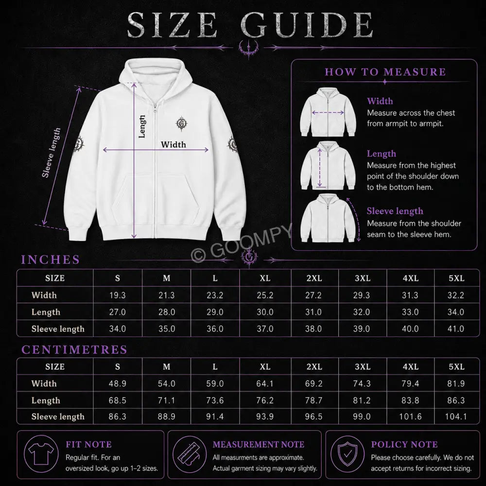 Goompy Graphic Zip-Up Hoodie - Hoodie