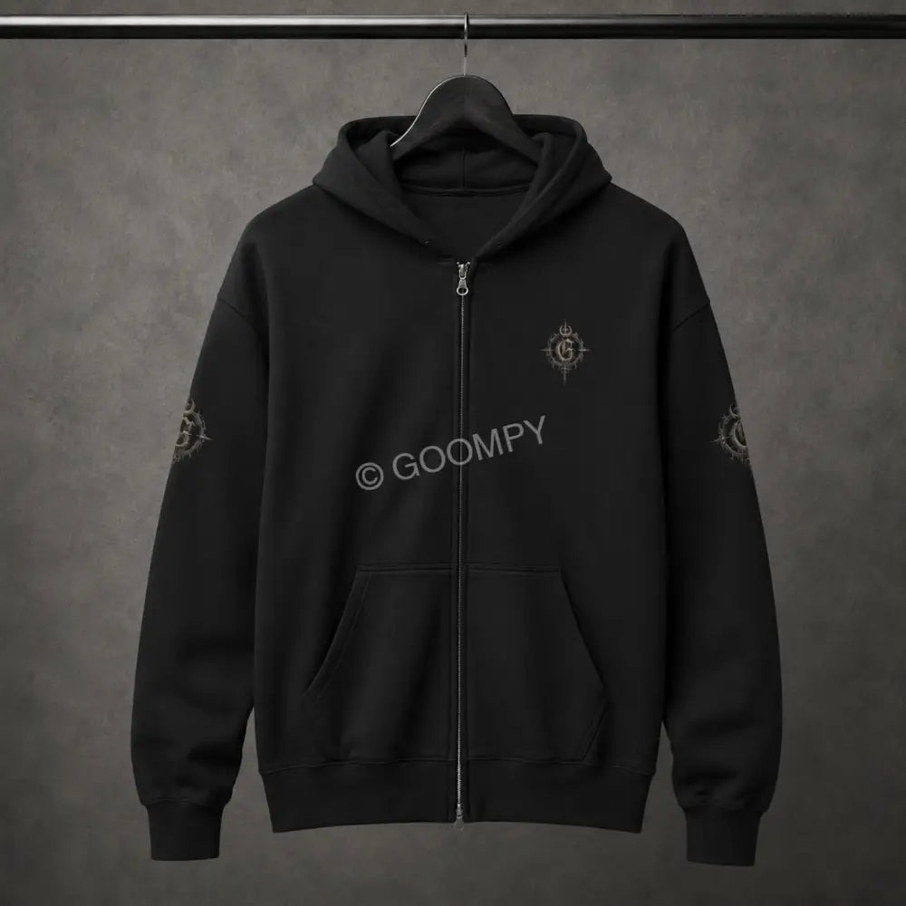 Goompy Graphic Zip-Up Hoodie - Hoodie