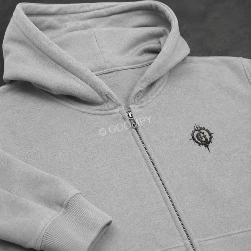 Goompy Graphic Zip-Up Hoodie - Hoodie