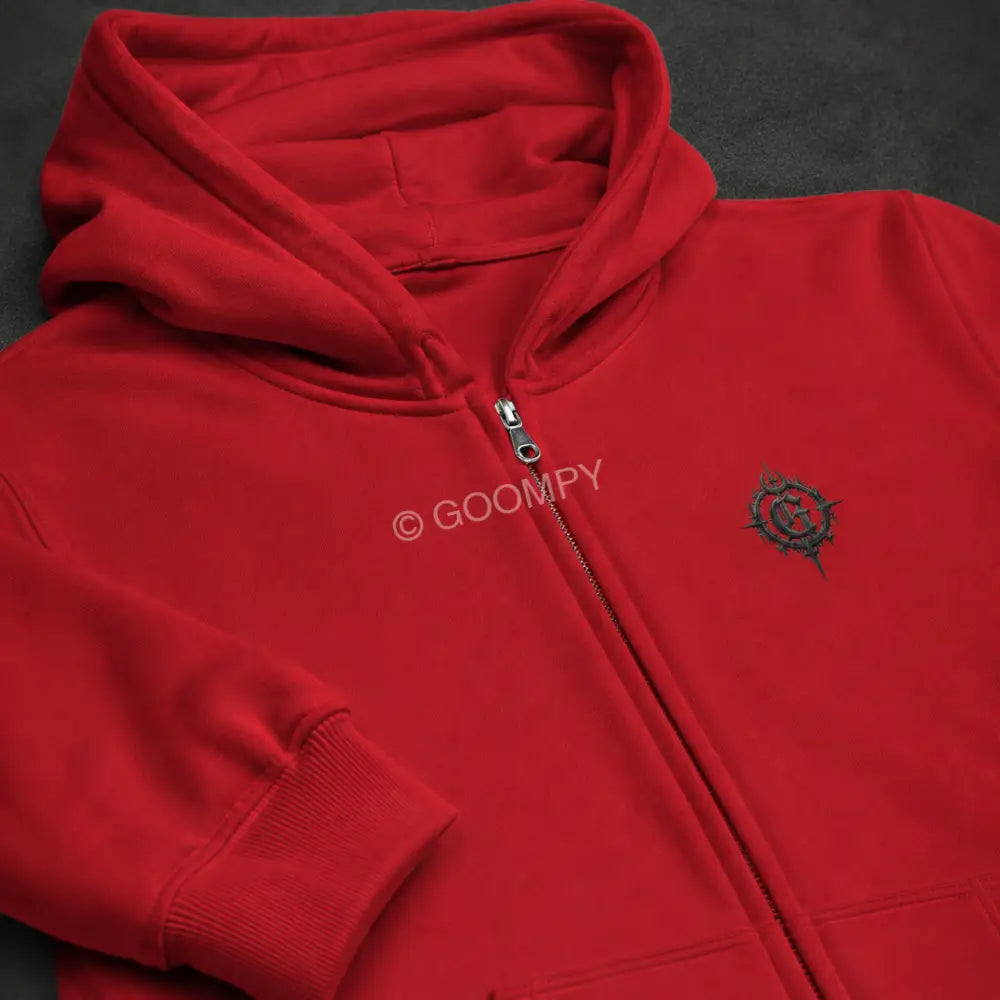 Goompy Graphic Zip-Up Hoodie - Hoodie