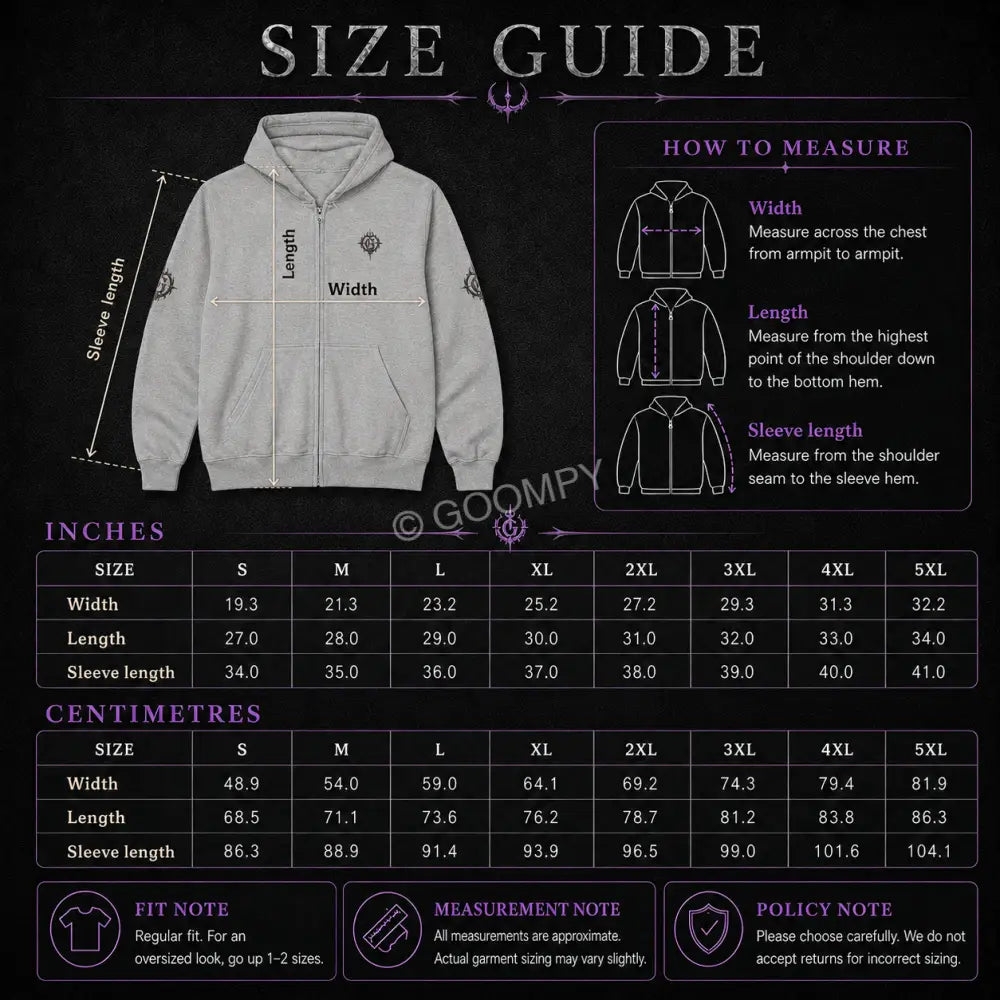 Goompy Graphic Zip-Up Hoodie - Hoodie