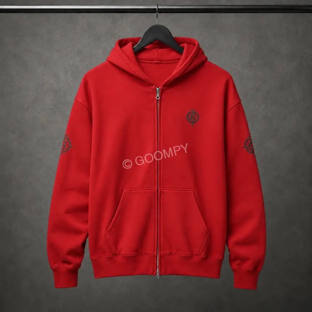Goompy Graphic Zip-Up Hoodie - Hoodie
