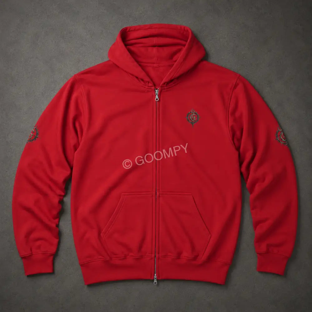 Goompy Graphic Zip-Up Hoodie - Hoodie