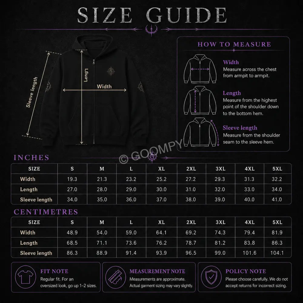 Goompy Graphic Zip-Up Hoodie - Hoodie