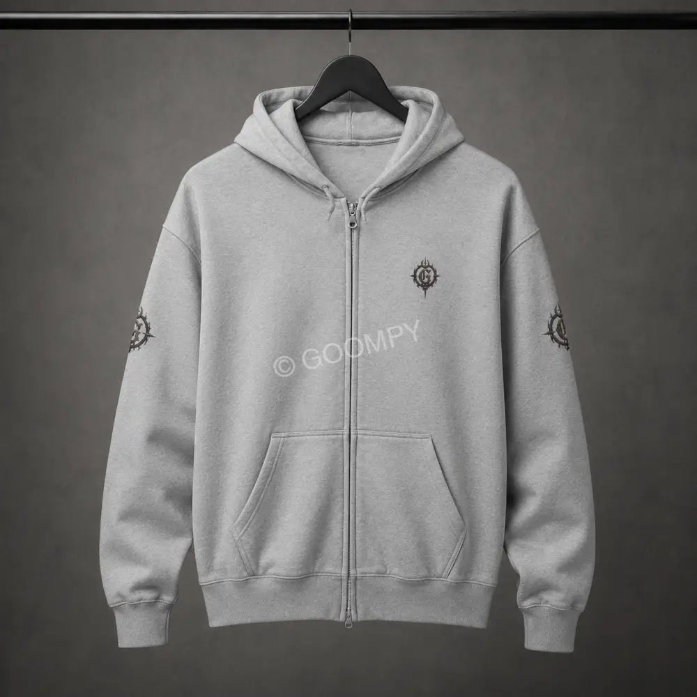 Goompy Graphic Zip-Up Hoodie - Hoodie