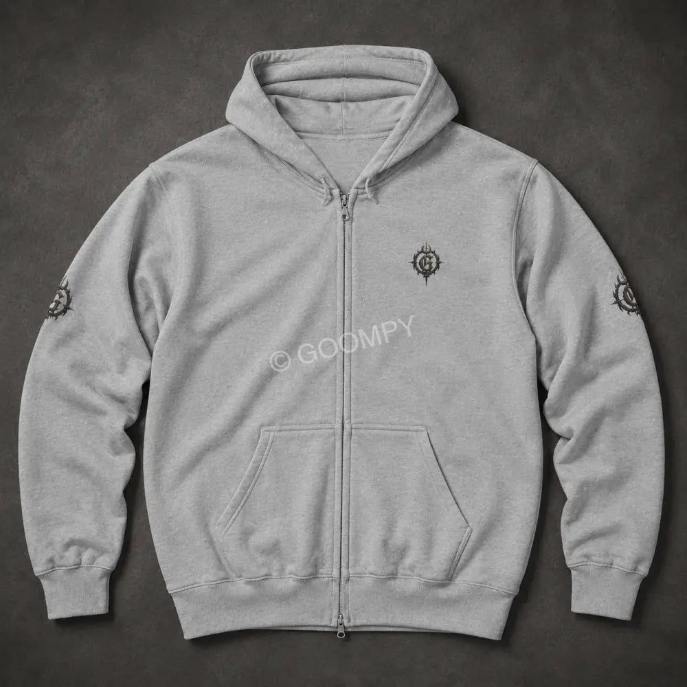 Goompy Graphic Zip-Up Hoodie - Hoodie