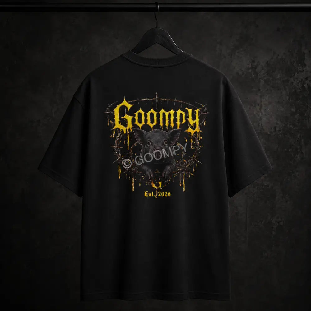 Goompy Premium Graphic Print Tee - S / Black - T-Shirt